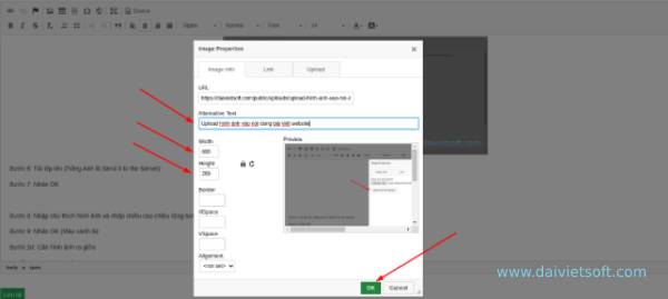 Đăng tải hình ảnh vào nội dung bài viết website